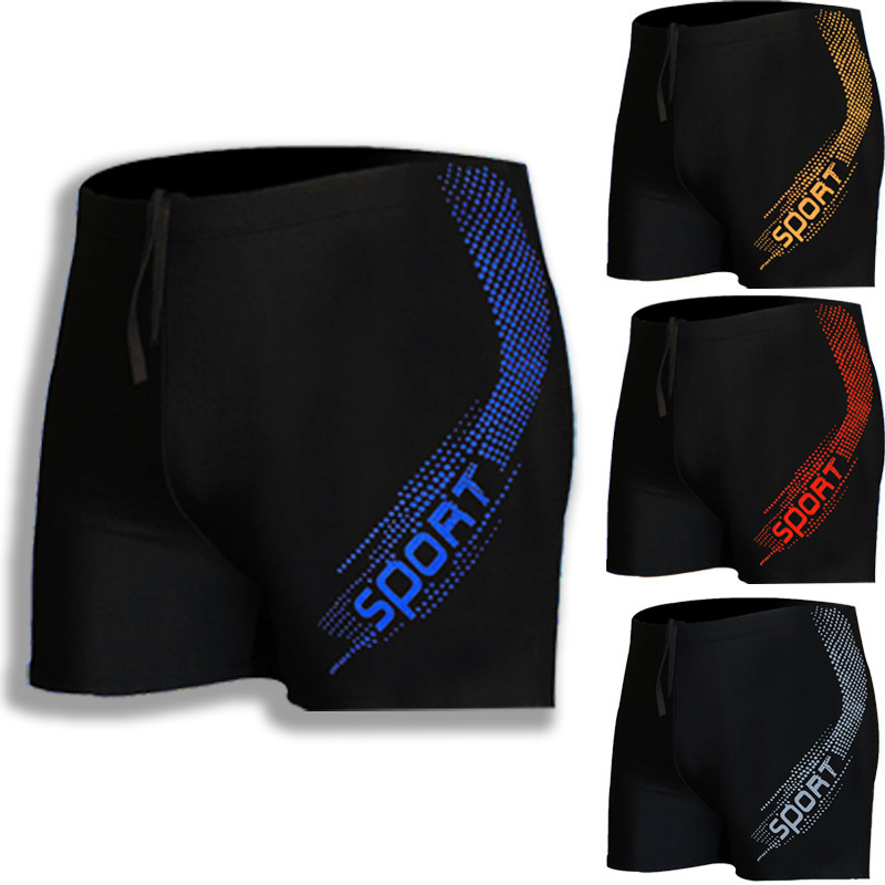 New personality trend men's adult swimming trunks boxer fashion special professional swimming trunks swimming pool swimming trunks wholesale