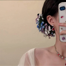 【灿若繁星】神仙姐姐同款满天星发夹花朵发卡新娘拍照发饰鸭嘴夹