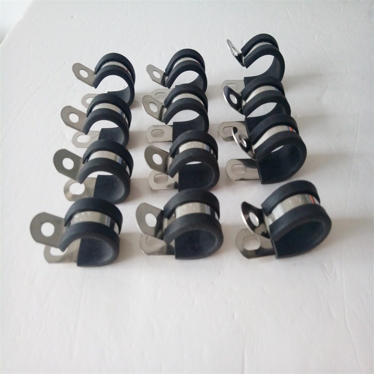 陕西厂家金属管夹 304连胶条卡箍销售