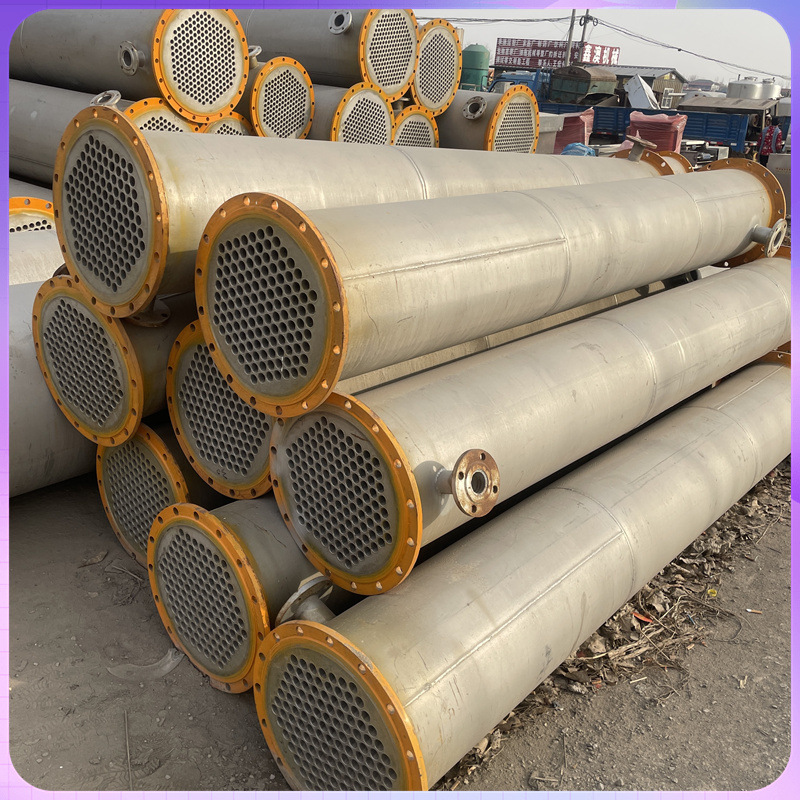 二手10-100平方不锈钢冷凝器 工业高压换热器 9成新