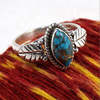 Retro turquoise ring, hair accessory, wholesale