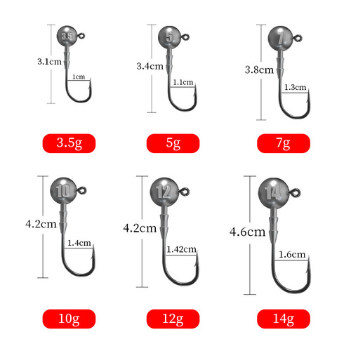 Pool Blade Enhanced Triangular Lead Head Hook, Luya Hook, Soft Worm T-tail Fish Special Fishhook, Root Fishing Hook, Fish Hook Wholesale