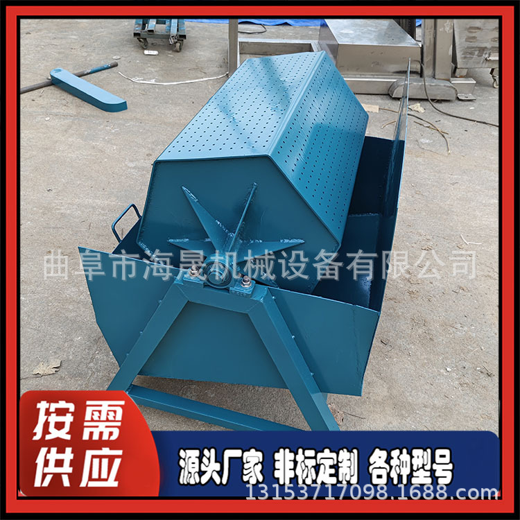 铸铁件去毛刺研磨机 小金属滚筒去锈机 金属铁件六角滚筒抛光机