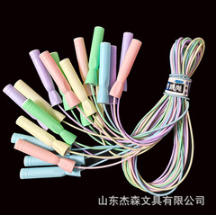 0296 マカロンカラープラスチックベアリング鋼線縄跳び学生大人フィットネス高校入試トレーニングベアリング縄跳びスポーツ