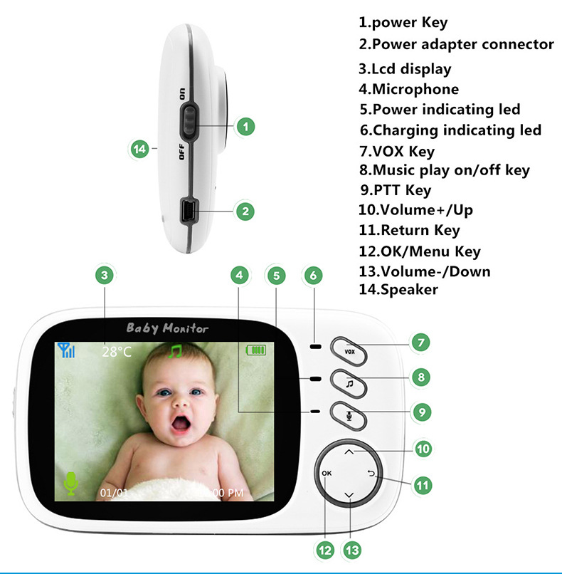 VB603 VB601 baby monitors 无线婴