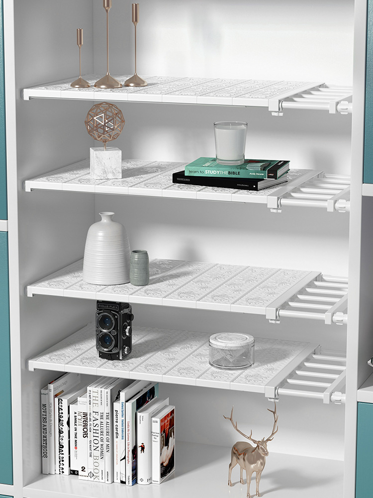 衣柜隔板分层架衣柜柜子置物架橱柜伸缩分隔层架衣橱宿舍收纳隔层