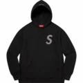 E538 Supreme 21SS Swarovski S Logo Collaboration Black