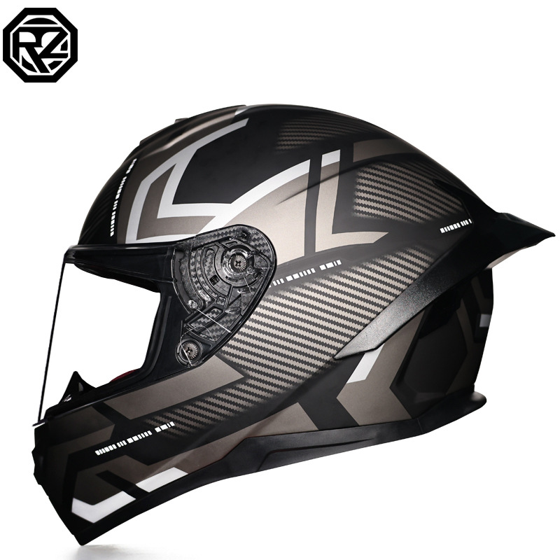 Casco de motocicleta Orz para hombres y mujeres, casco integral de verano con gran alerón trasero para todas las estaciones, certificado por DOT, transfronterizo.