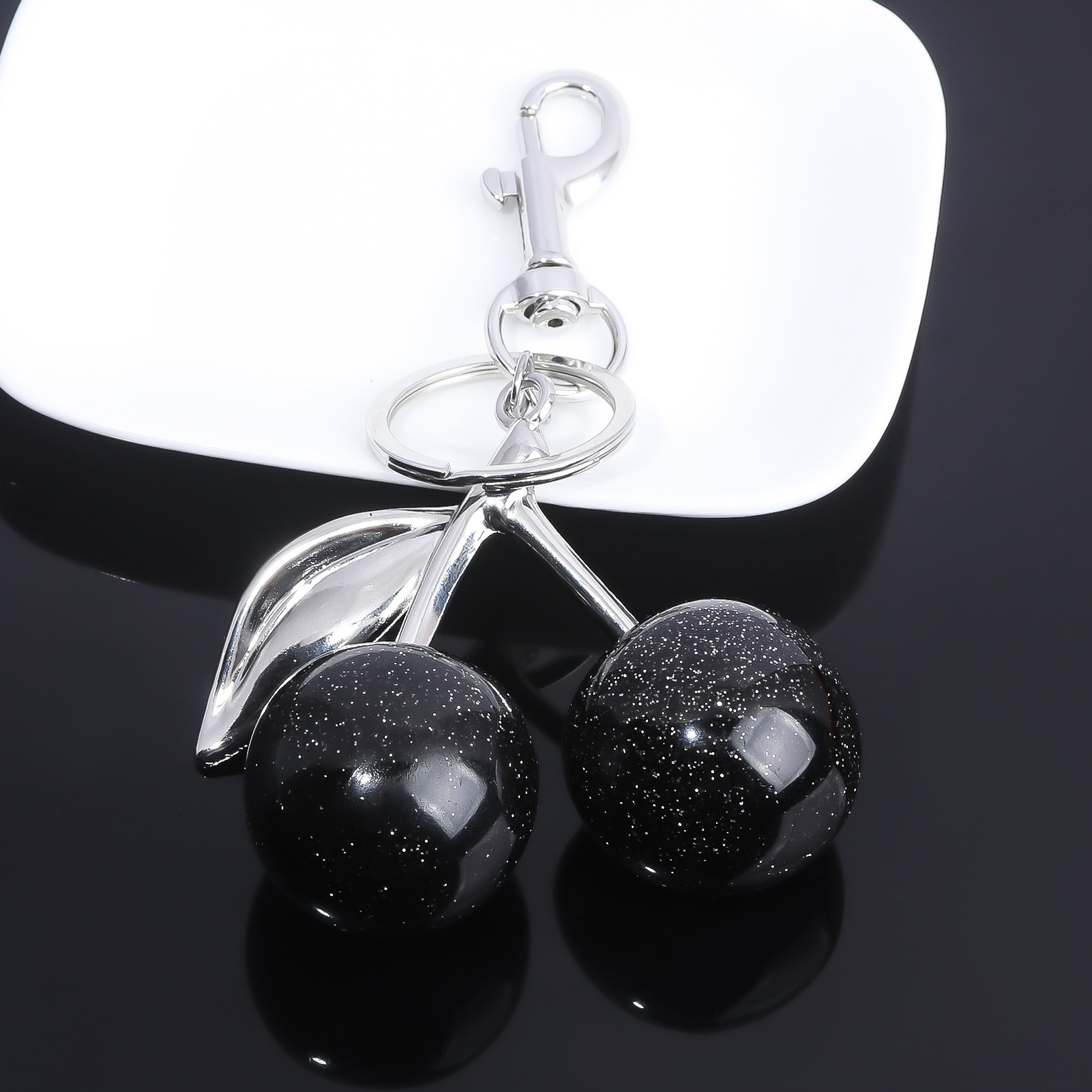 64g Weight Bag Pendant, Keychain Classification 1 Piece Quantity Holiday, Banquet, Travel Occasion Plastic, Resin Material Christmas Festival Cherry Pattern Fruit/Food, Plating Design Elegant, Hip-Hop, Simple Style Style 1 Piece Elegant Hip-Hop Simple Style Cherry Plastic Resin Fruit/Food Plating Christmas Bag Pendant Keychain 33