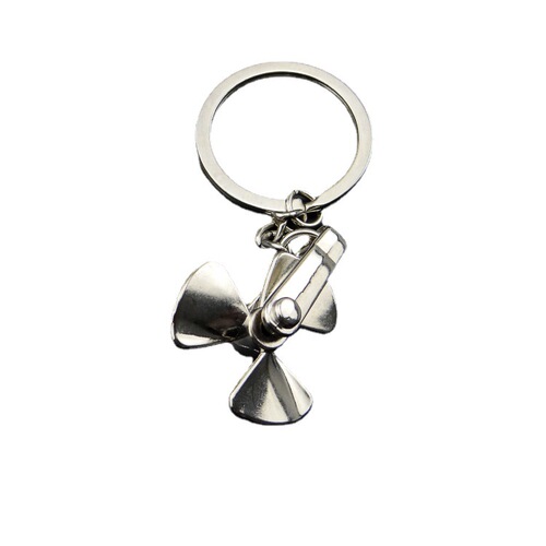 Cross-border hot selling 360-degree rotating windmill key chain wind wing pendant whirlwind key chain small gift can be printed with LOGO