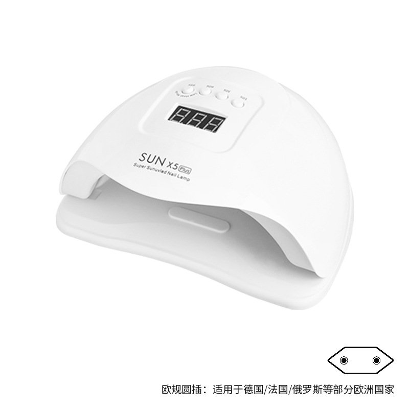 Transfronterizo sunx5plus máquina de tratamiento de luz de uñas luz de secado rápido 120w máquina de curado de uñas luz de uñas no mano negra