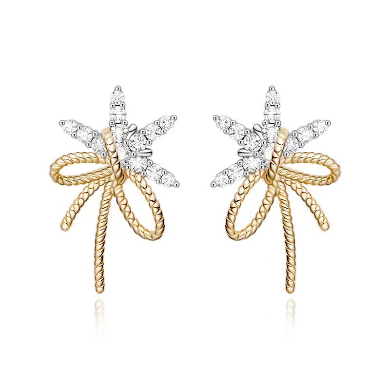 Star earrings with bright nebula earrings starlight snowflake earrings meteor sweet dream earrings ear jewelry wholesale