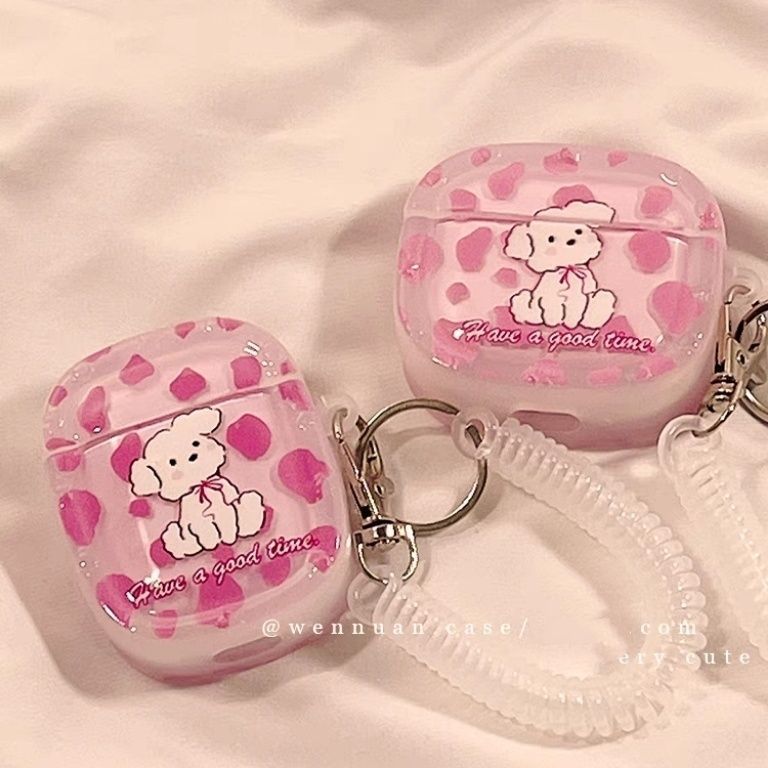 Linda funda con estampado de leopardo rosa, adecuada para auriculares Apple AirPods 4, funda protectora para auriculares Bluetooth Pro3.