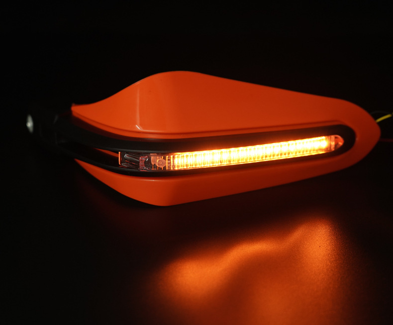 Motorcycle accessories LED white one-word light running light hand guard off-road modification brake drop-resistant safety hand guard
