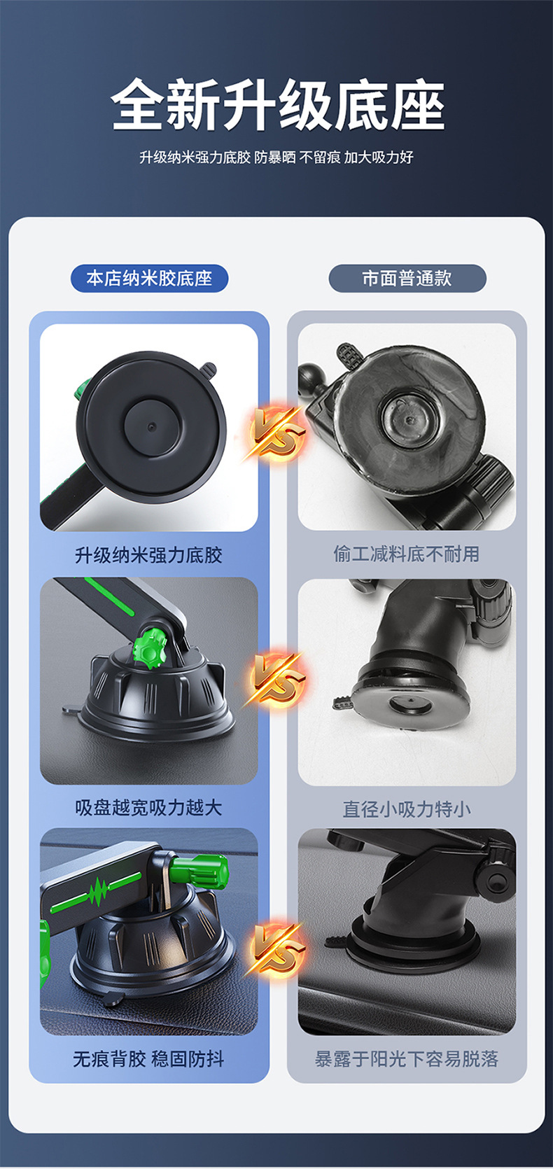 Foreign trade car water cup holder powerful large kettle suction cup car water cup holder car beverage holder barrel PVC seat