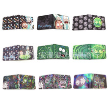 腌黄瓜动画周边钱包 男女PU短款二折R and M瑞克收纳夹 通用内阁