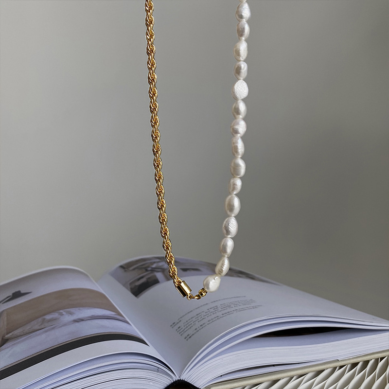 25g Weight Bracelets, Necklace Classification 1 Piece Quantity Date, Tea Party Occasion Imitation Pearl, Metal Material Geometric Pattern Women's Gender Plating Design Basic, Modern Style, Classic Style Style Basic Modern Style Classic Style Geometric Imitation Pearl Metal Plating Women's Bracelets Necklace 8