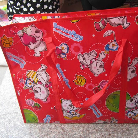 P1843 tamaño pequeño color tejido bolsa de viaje bolsa de equipaje bolsa de piel de serpiente Yiwu 9 yuanes 9 al por mayor image 2