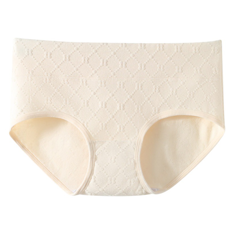 Algodón de algodón de las mujeres entrepierna antibacteriana cintura alta pantalones cortos de contracción del vientre ropa interior de triángulo de niña transpirable ropa interior de mujer sin costuras