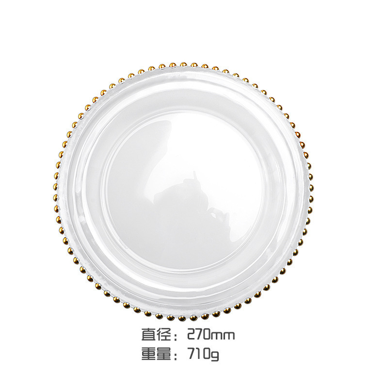 Placa de cuentas de oro medio