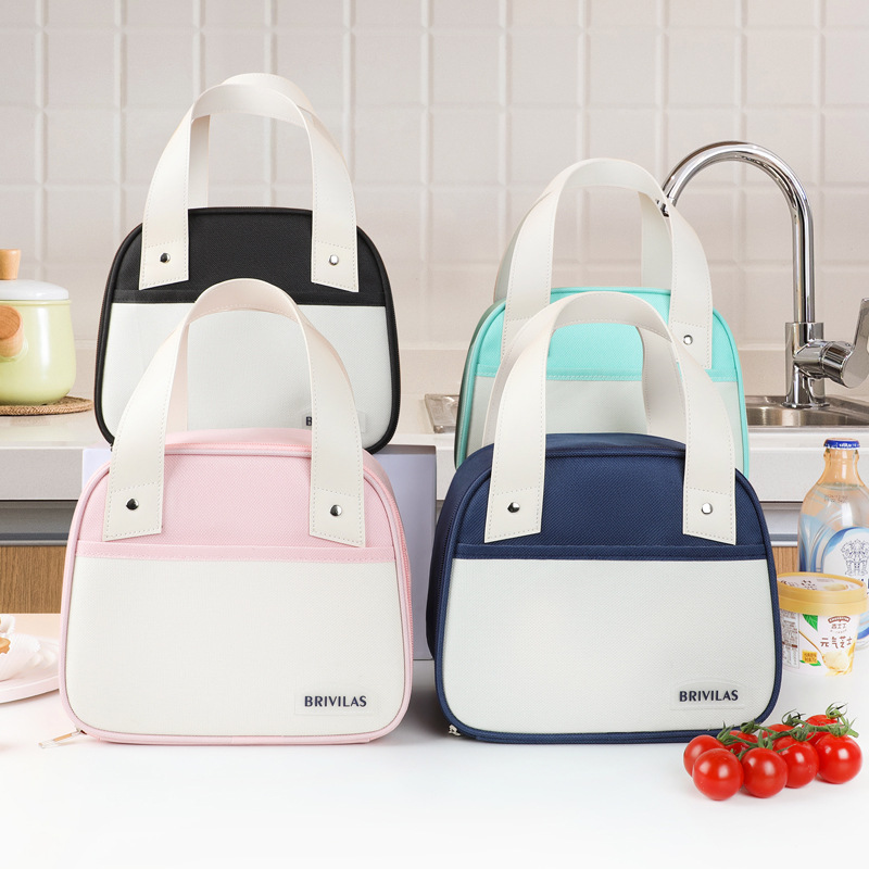 Bolsa térmica para almuerzo estilo japonés, bolsa bento portátil con asa, bolsa para el almuerzo para oficinistas, bolsa para el almuerzo de estudiantes, portátil.