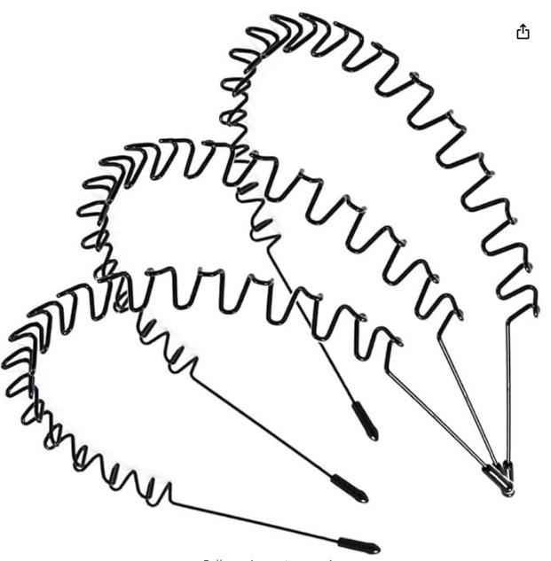 Diadema de onda de hierro especial transfronteriza diadema de hombres y mujeres tendencia deportiva invisible coreana flequillo horquilla rota horquilla