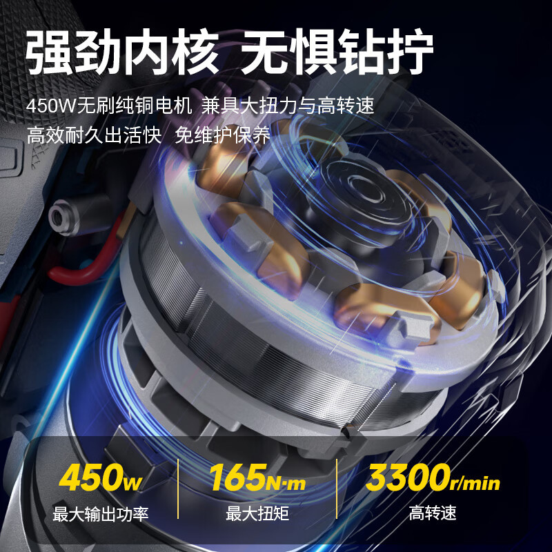 Dongcheng destornillador sin escobillas DCPL165 destornillador de impacto eléctrico de litio 165N.m destornillador eléctrico de gran par 20V