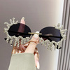 Sunglasses, decorations, glasses hip-hop style, European style