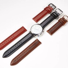 表带意大利头层真牛皮变色复古DW开关快拆生耳18.20.22mm手表带
