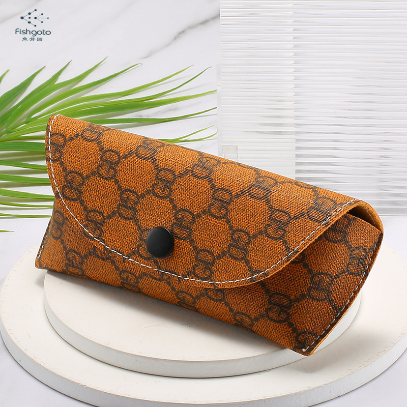 New glasses box sunglasses PU glasses box glasses packing box sunglasses packing box glasses packaging leather case