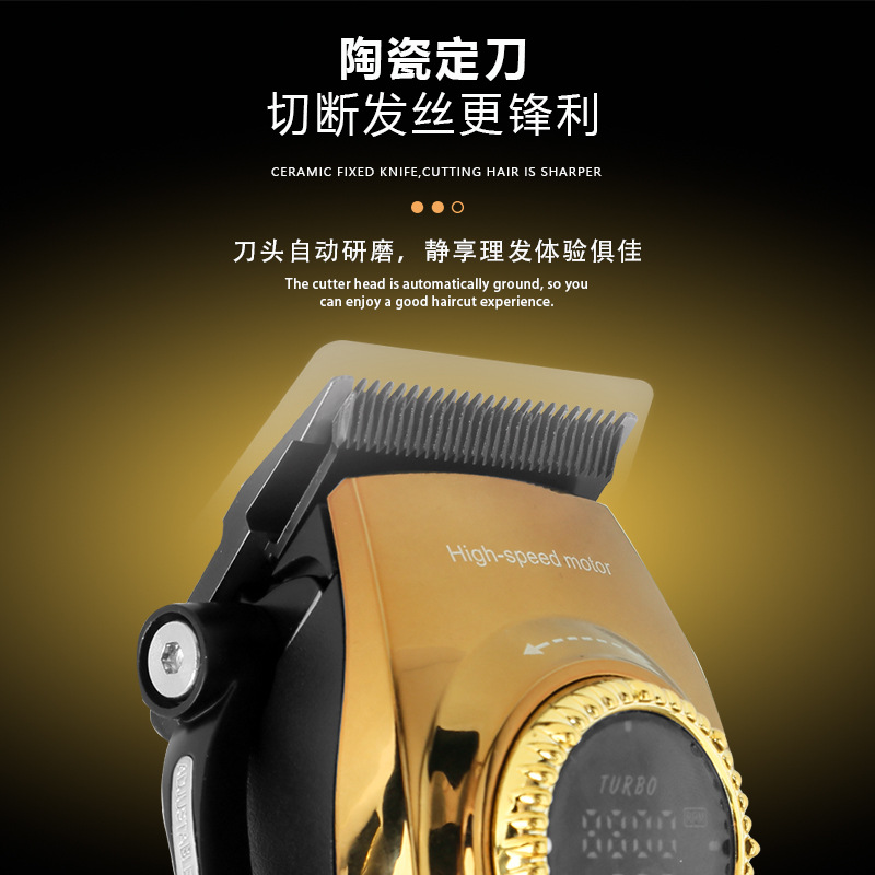 Kemei cortador de corte eléctrico especial para salón de peluquería, cortador de corte de alta potencia, artefacto de talla digital profesional, cortador de cabeza baldosa.