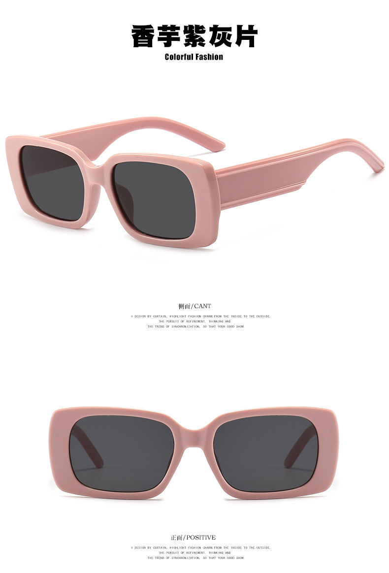 40g Weight UV400 Protection Lens Material Outdoor, Travel, Party, Fishing Occasion Women'S, Men'S, Unisex Gender Hip-Hop, Retro, Vintage Style, Fashion, Simple Style Style Grey, White, Purple, Blue, Yellow, Black Color Hip-Hop Retro Vintage Style UV400 Protection Women's Sunglasses 10