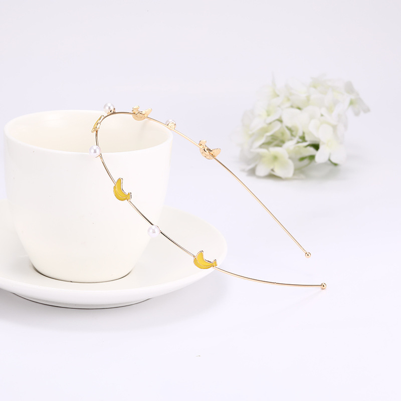 Nueva moda coreana Diamante estrella de mar Diadema Accesorios de diadema de aleación de diamantes de imitación Joyería para el cabello simple Suministro de boutique