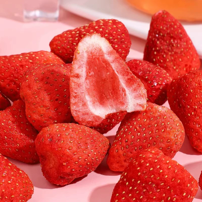 Sublimated strawberry, 500G, with snowflakes