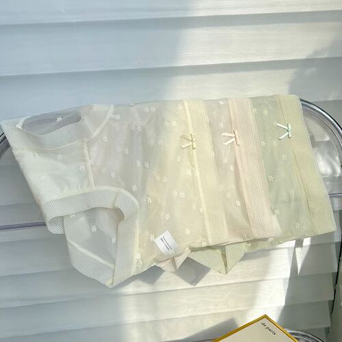 Sparkling fairy beauty~Ultra-thin ice silk cool quick-drying seamless underwear women's shorts cotton bottom crotch breathable mid-waist
