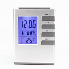 Creative Multi-functional Wall Clock Pen Holder, Custom LOGO Printing Available for Company Event Promotion and Advertising