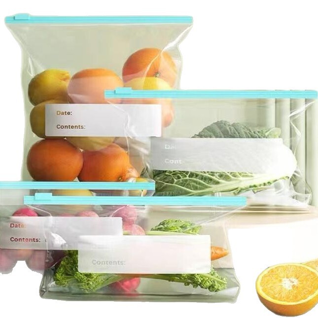 厚みのある鮮度保持袋、家庭用食品グレードのジッパー付き密封袋、冷蔵庫冷蔵ロック鮮度保持袋、キッチン包装袋|undefined