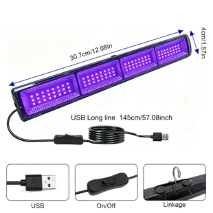 LED-фонарь для кемпинга УФ для растений и загара