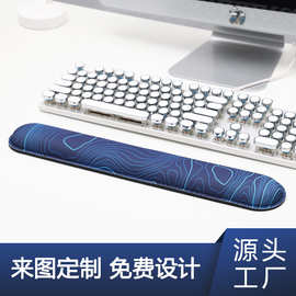 鼠标垫简洁线条办公护腕垫加长防滑大号键盘垫笔记本电脑鼠标手枕