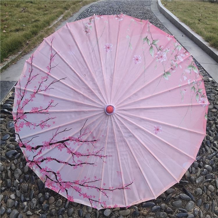 Hanfu fotografía apoyos paraguas artesanía clásica paraguas de papel engrasado Paraguas de baile de estilo chino paraguas de borla de estilo antiguo traje antiguo