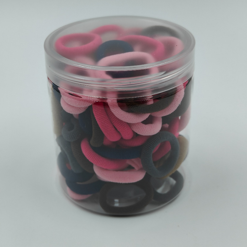 Fábrica directa enlatada de alta elasticidad no daña cabello de cabello de chicas anillo de toalla simple banda de goma cabello de cabello anillo de cabello de bebé