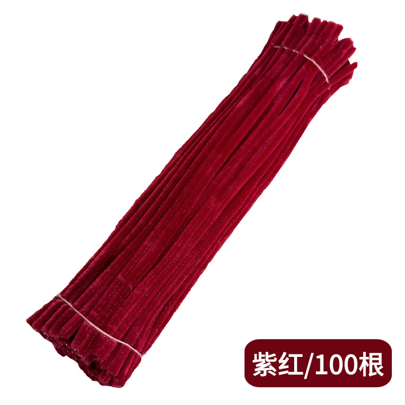 Fábrica al por mayor [marca de la raíz del pelo] Cifrado Twist stick pelo raíz lana raya ramo DIY paquete de material hecho a mano de los niños