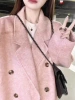 Pink cashmere coat