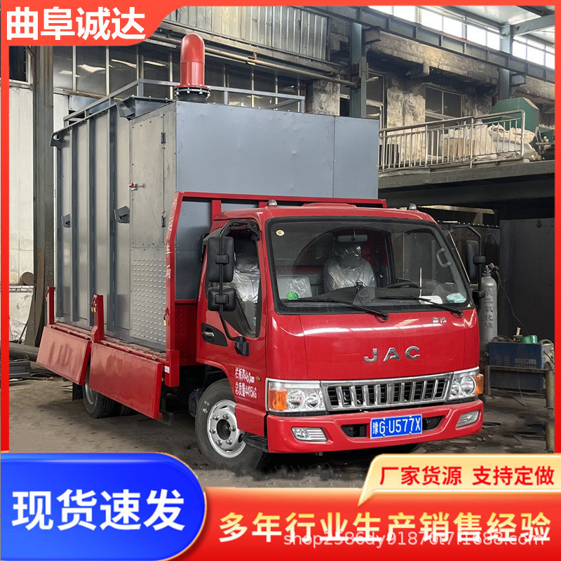 方箱式电厂吸灰车现货  可储存10m³灰 移动式粉煤灰吸灰机