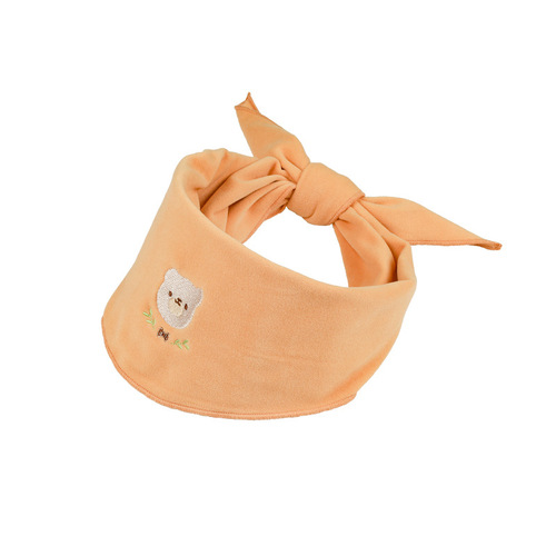 Children's neck warm autumn and winter velvet warm windproof neck scarf multifunctional neck protector outdoor scarf embroidered Class A headscarf