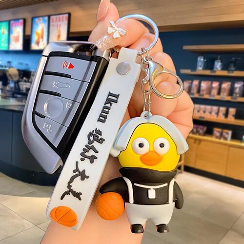 创意卡通ikun鸡你太美公仔爱坤钥匙扣书包挂件情侣网红小礼品批发