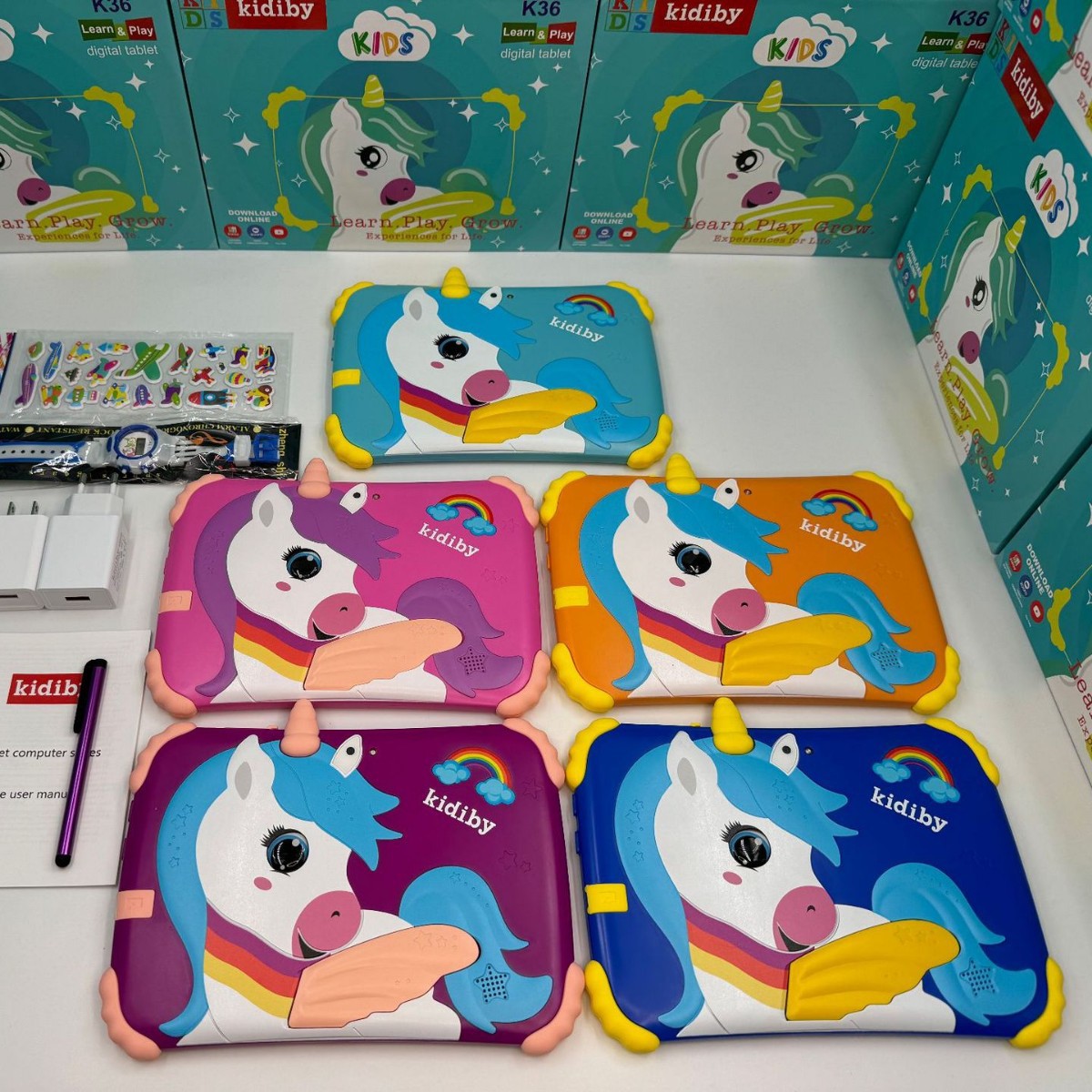 Cross-Border New Product K36Pro Kidsren's Learning Tablet Android Wifi Google Software Game Youtube