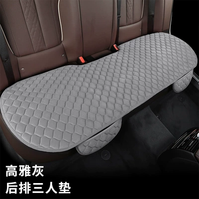 Seat cushion, seat cover three-seat rear row - cl-peacock-tail-elegant-gray-one-in-the-back