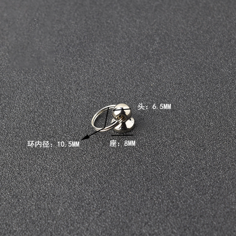 Venta al por mayor con anillo Heshang cabeza pezón uñas teléfono móvil accesorios decorativos con anillo colgante Heshang cabeza tornillo pezón clavo image 15