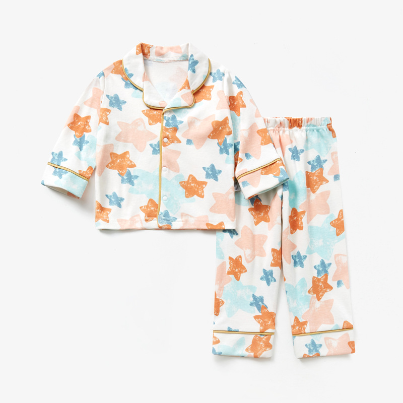 儿童睡衣男女童春秋衣服纯棉长袖薄款套装中小童宝宝家居服两件套